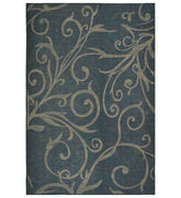 Taupe and charcoal transitional area rug for versatile interiors.